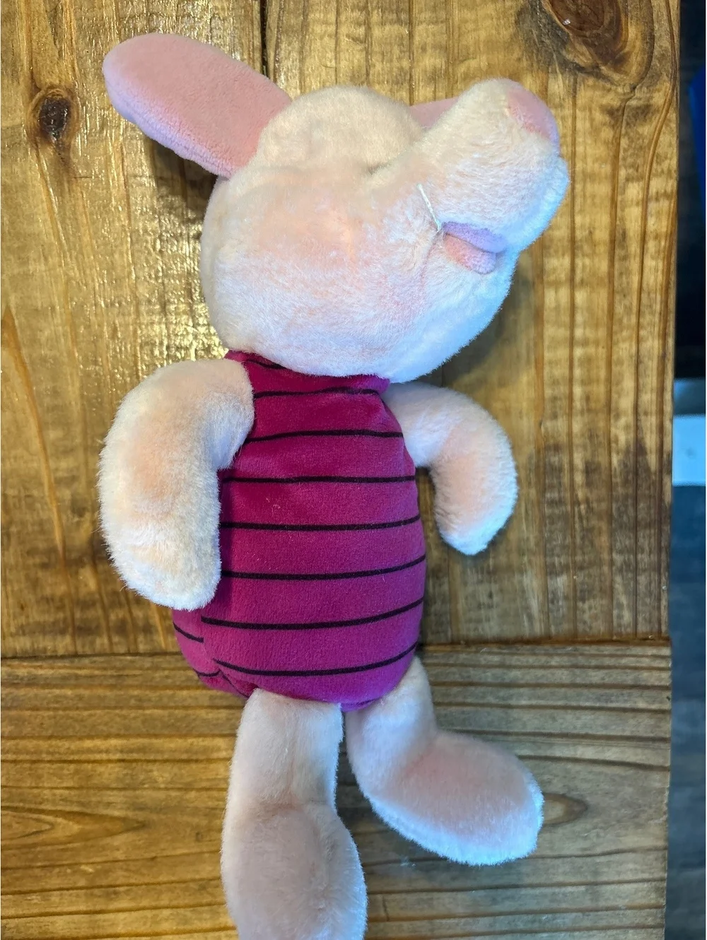 Vintage 1970's Disney Plush Piglet Stuffed Animal Toy Winnie the Pooh